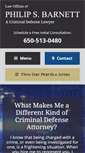 Mobile Screenshot of barnettcrimdefense.com